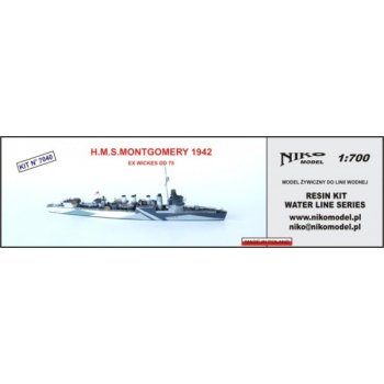 HMS MONTGOMERY  1942  EX WICKERS DD 75